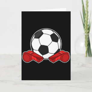 Cartão Camisa T de Apito de Árbitro de Futebol