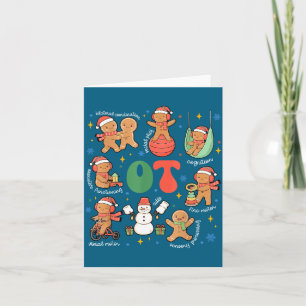 Cartão Camisa Terapia Ocupacional Ot Gingerbread Natal