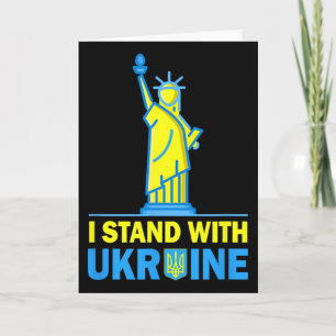 Cartão Camisa Usa Liberty Ucrânia Eu Apoio A Ucrânia Ukr