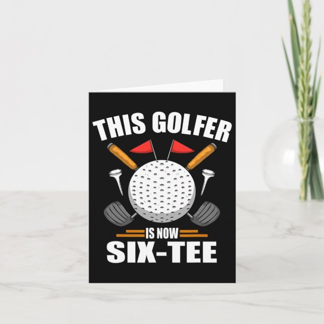 Cartão Camisas De Golfe De Aniversário Para Golfistas De  (Frente)