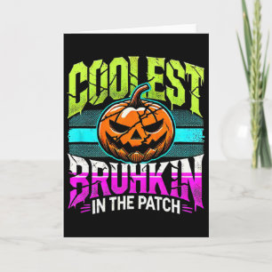 Cartão Camisas de Halloween Boys Pumpkin Ação de Graças B