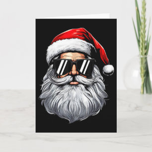 Cartão Camisas de Natal com Rosto de Papai Noel para Home
