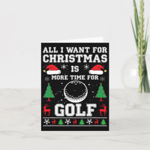 Cartão Camisas de Natal Feias Ajustados Secas Golf Xmas H