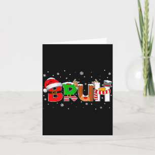 Cartão Camisas de Natal Para Crianças Meninos Bruh Dito D