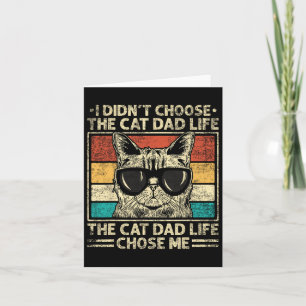 Cartão Camisas de Pai de Gato para Homens Pai de Gato Eng