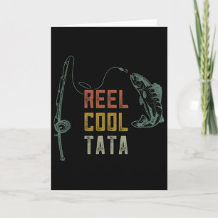 Cartão Camisas de pesca de seios muito legais do papai Fu
