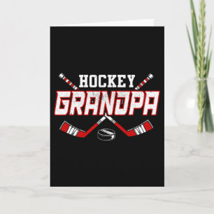 Cartão Camisas de Vovô de Hockey para Homens Papai Dia do