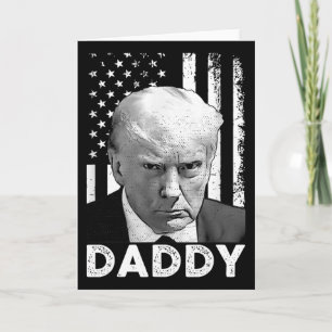 Cartão Camisas Divertidas do Trump O Papai Está em Casa P