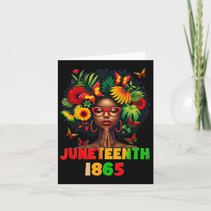 Cartão Camisas do Juneteenth 1865 Mulheres Celebrando a L