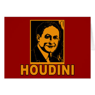 Cartão Camisas do poster T de Harry Houdini, canecas,