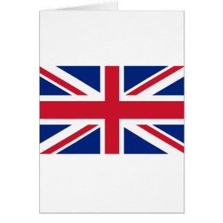 Cartão Camisas dos produtos e do T de Union Jack