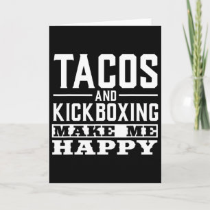 Cartão Camisas engraçadas de taco Tacos e camisetas de ki