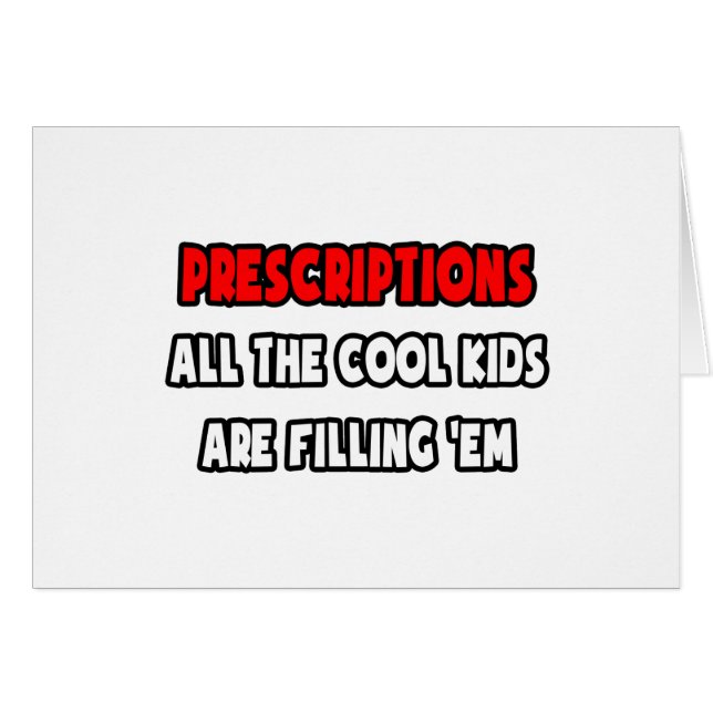 Cartão Camisas Farmacêuticas Engraçadas e Presentes (Frente Horizontal)