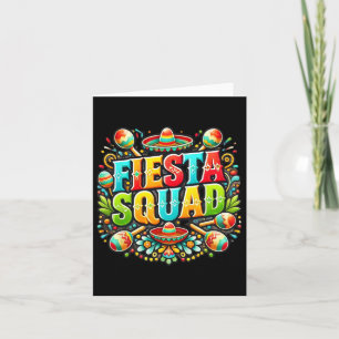 Cartão Camisas mexicanas da Fiesta Squad Cinco De Mayo Hi
