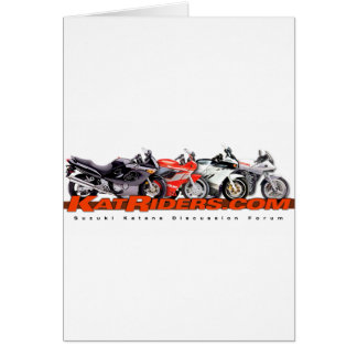 Cartão camisas vermelhas do logotipo de Katriders.com