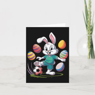 Cartão Camiseiros de Páscoa de futebol Meninos Crianças d