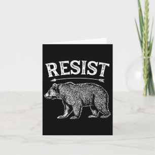 Cartão Camiseta Alt Us National Park Resist Service Urso