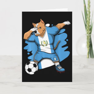 Cartão Camiseta Amantes de Futebol Dabbing Pitbull Guatem