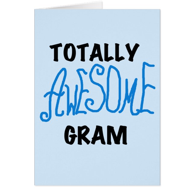 Cartão Camiseta azul e presentes do grama totalmente (Frente)