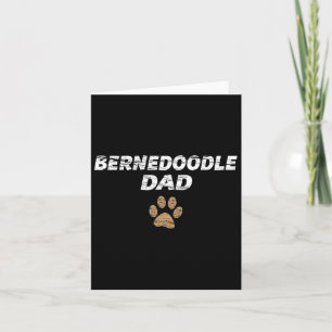 Cartão Camiseta Bernedoodle Dad Masculina e Infantil - Pr