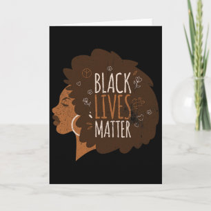 Cartão Camiseta Black Lives Problem Blm, Justiça Social P
