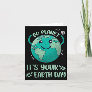Cartão Camiseta Bonita do Dia da Terra Feliz Dia da Terra