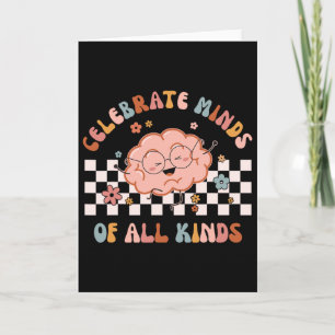 Cartão Camiseta Celebrando Mentes De Todos os Tipos Neuro