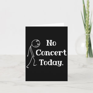 Cartão Camiseta de Amantes de Música de Concerto de Figur