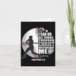 Cartão Camiseta de beisebol Meninos Jesus Menina Cristo M