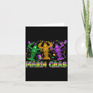 Cartão Camiseta de contas de chapéu de bobo de lagostim d