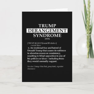 Cartão Camiseta de Definição Política Tds - Derangement T