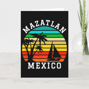 Cartão Camiseta de férias familiares correspondentes Maza
