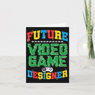 Cartão Camiseta de Futuro Designer de Jogos de Vídeo para