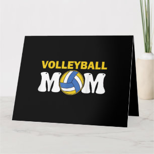 Cartão Camiseta de Mãe de Volei Feminino Dia de Jogo Dive