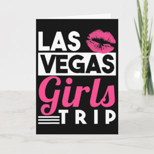 Cartão Camiseta de viagem de meninas de Las Vegas para mu