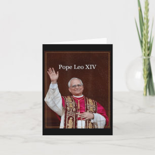 Cartão Camiseta Deus Abençoe o Papa Leão Xiv, Papa Leão X