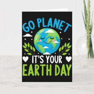 Cartão Camiseta Dia da Terra É o Seu Planeta