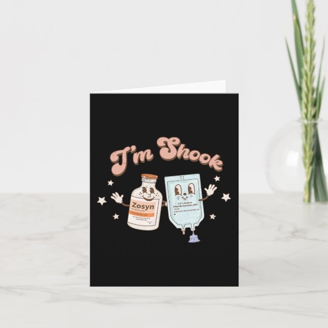 Cartão Camiseta Divertida de Natal Crna Pacu ER ED UTI En (Frente)