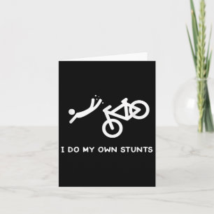 Cartão Camiseta Divertida para Amantes de Bicicletas - Eu