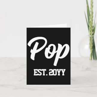 Cartão Camiseta do avô presente de ano novo pop est
