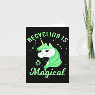 Cartão Camiseta do Dia da Terra do Unicórnio Mágico de Re