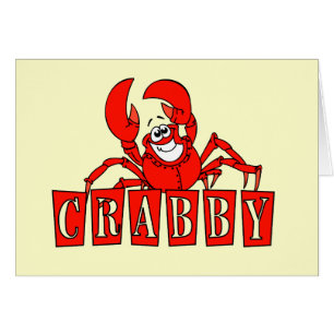 Cartão Camiseta e presentes Crabby