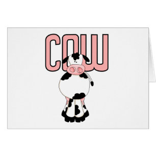 Cartão Camiseta e presentes da vaca