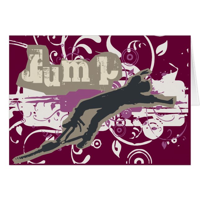 Cartão Camiseta e presentes de salto do tirante com mola (Frente Horizontal)