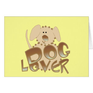 Cartão Camiseta e presentes do amante do cão de Brown