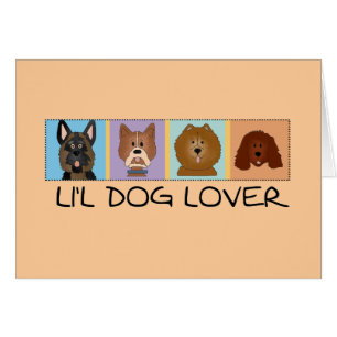 Cartão Camiseta e presentes do amante do cão pequeno