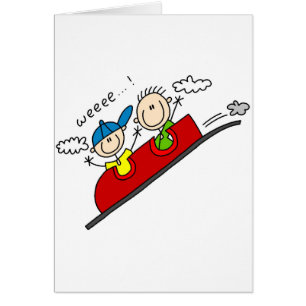 Cartão Camiseta e presentes do passeio da montanha russa