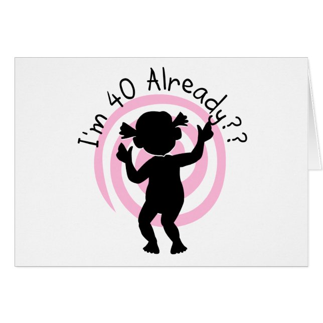 Cartão Camiseta e presentes do salto temporal 40 já (Frente Horizontal)