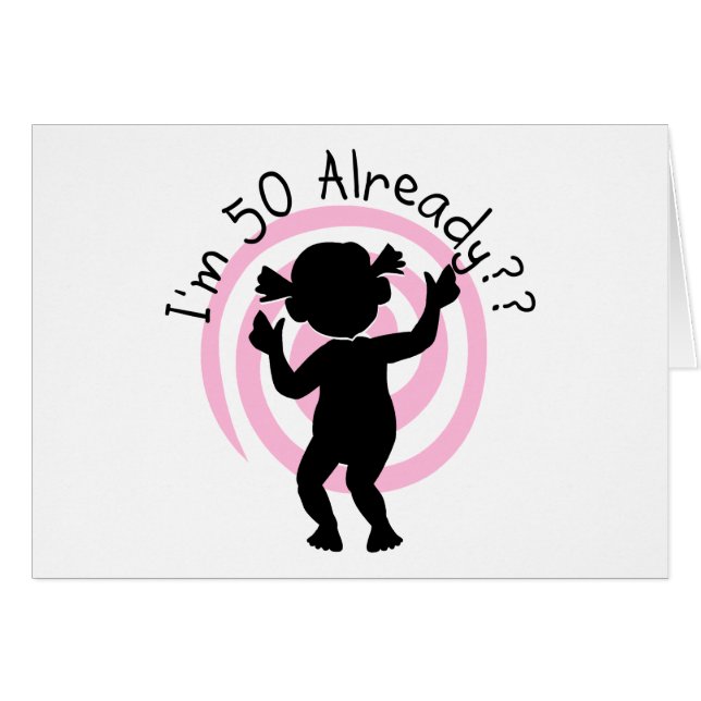 Cartão Camiseta e presentes do salto temporal 50 já (Frente Horizontal)