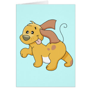 Cartão Camiseta e presentes felizes do cão de Brown